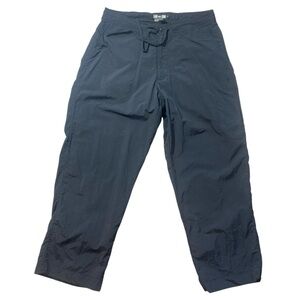 REI Women’s Hiking Pants Black Nylon Drawstring Waist UPF 50+ Size 10
